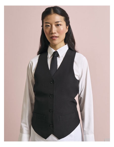 PRE-PR623-Womens Lined Polyester Waistcoat 2